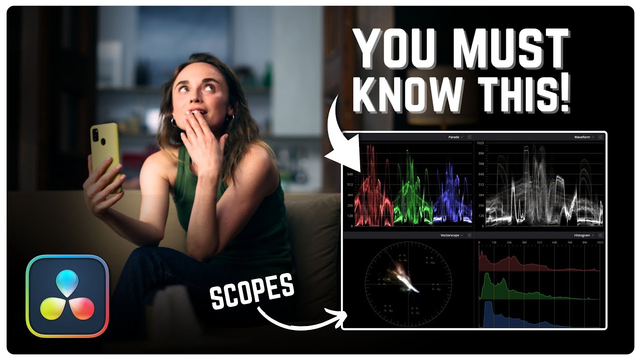 How to Read SCOPES in Davinci Resolve | MUST KNOW! (FREE & STUDIO)