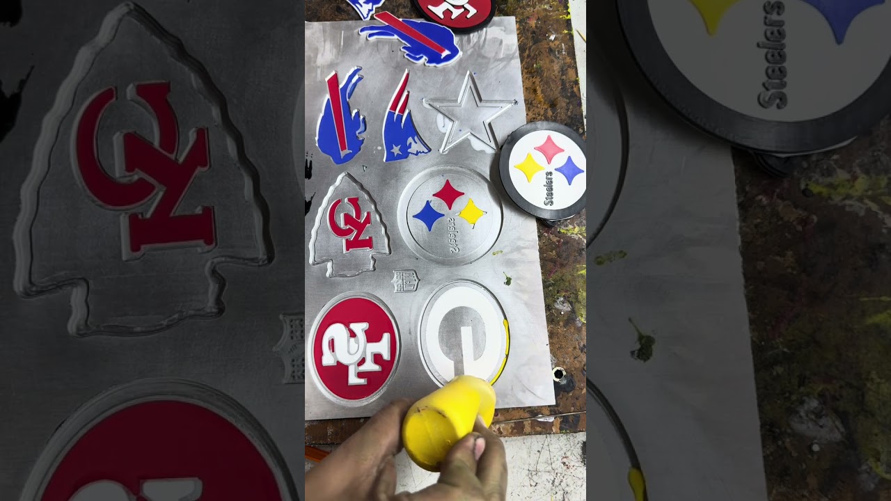 Cómo se hacen las etiquetas de goma como en este caso NFL