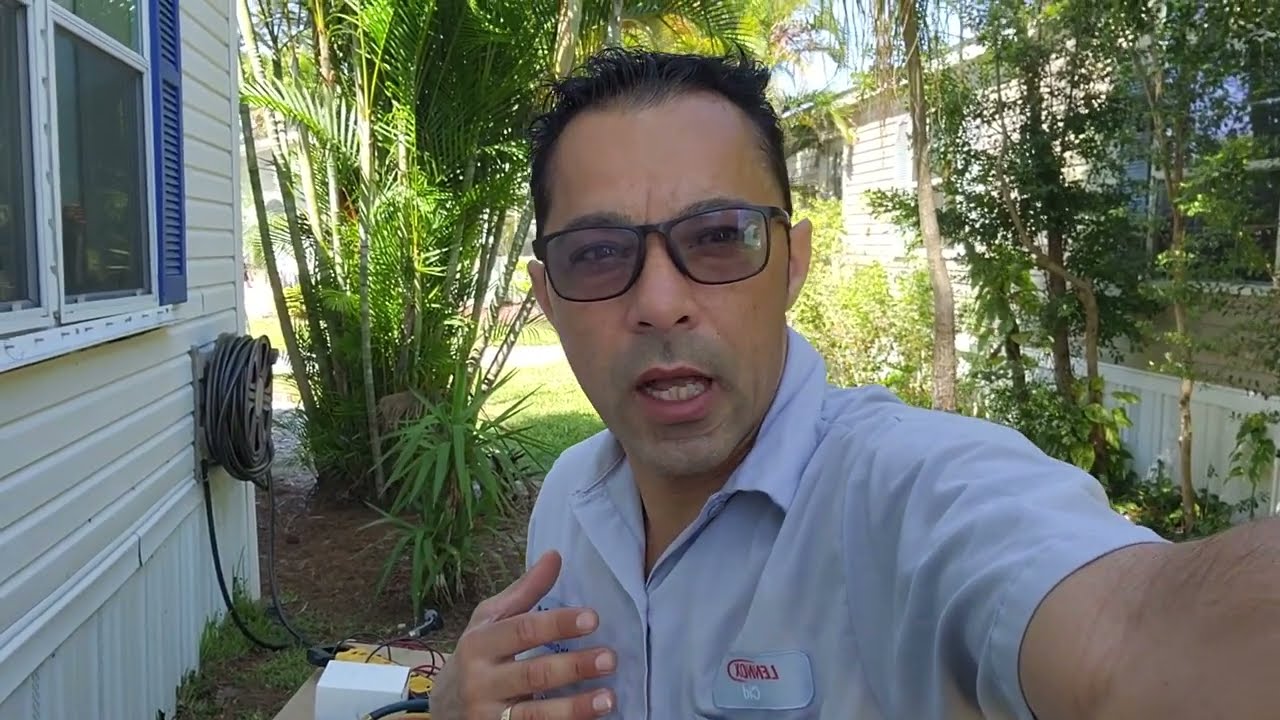 tecnico de ar condicionado na florida eua troca do evaporador  p2