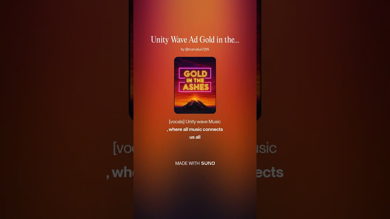 Unity Wave Ad Gold in the Ashes