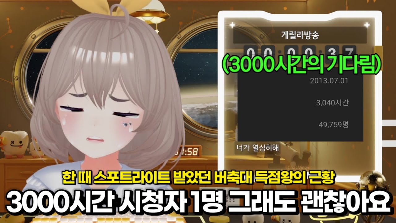 3000시간 방송했지만 평균 시청자는 1명, 그래도 포기하지 않은 하꼬 버튜버