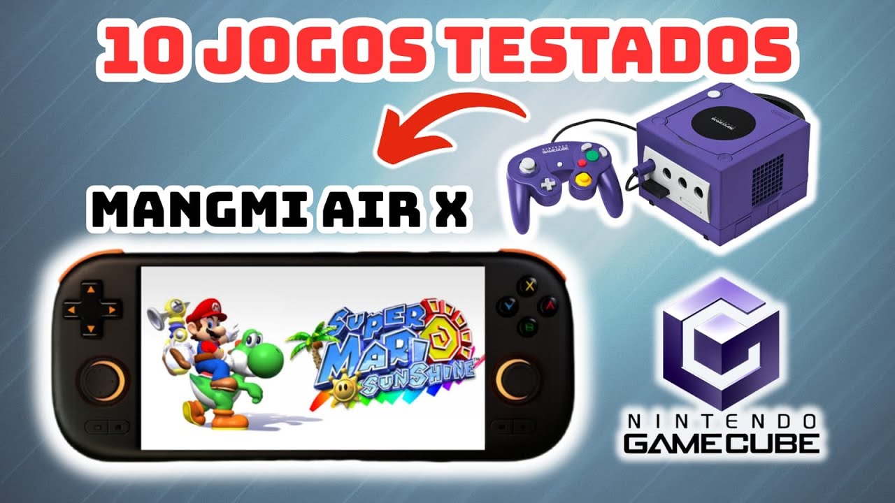 Testei 10 Jogos de GAMECUBE no Portátil Mangmi Air X