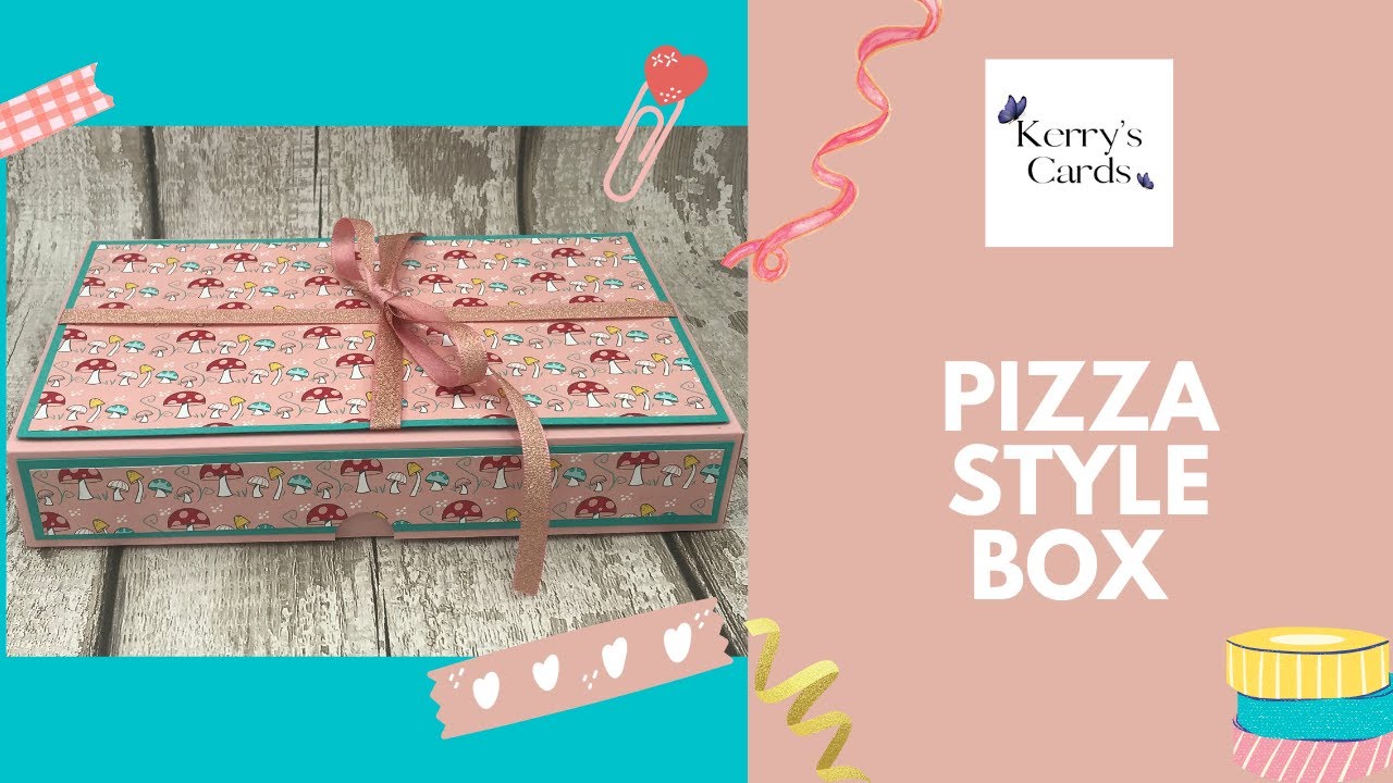 Handmade Pizza Style gift box | Kerry's Cards UK