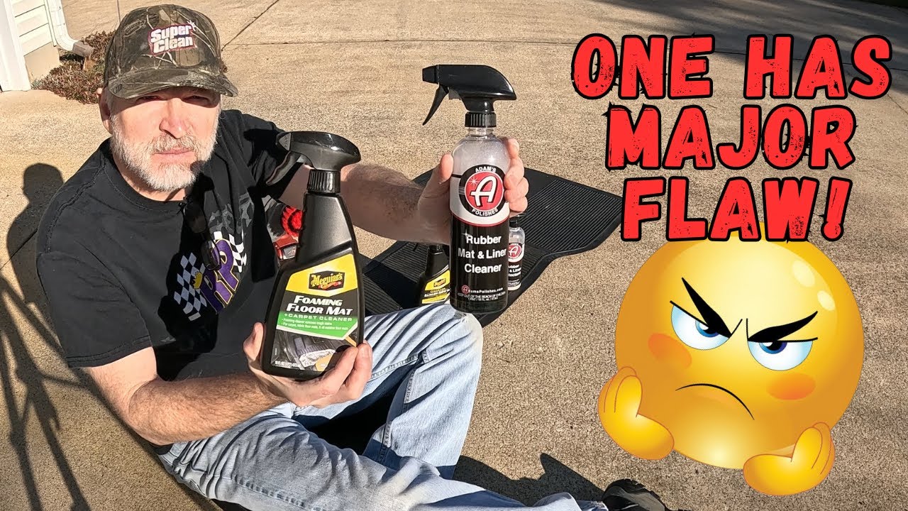 Adam's vs Meguiar's Floor Mat Cleaner & Protectant: One Makes Mats Super Slick! (Never Use This)