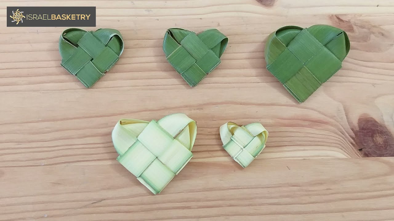 DIY - הכנת לב מעלי דקל, לולב, פעילות עצמית לילדים בסוכות, פעילות לחופש, עשה זאת בעצמיך, קליעה בלולב