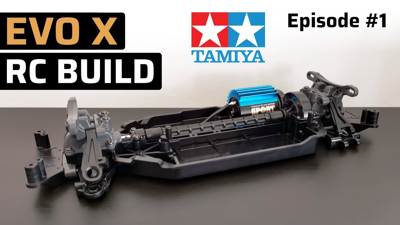 The Best Mitsubishi Evolution X Tamiya RC car build on the YouTube