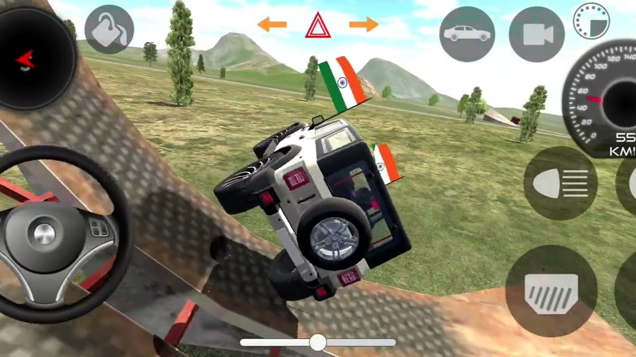 Modified mahindra Thar stunt video Indian game 3d car game