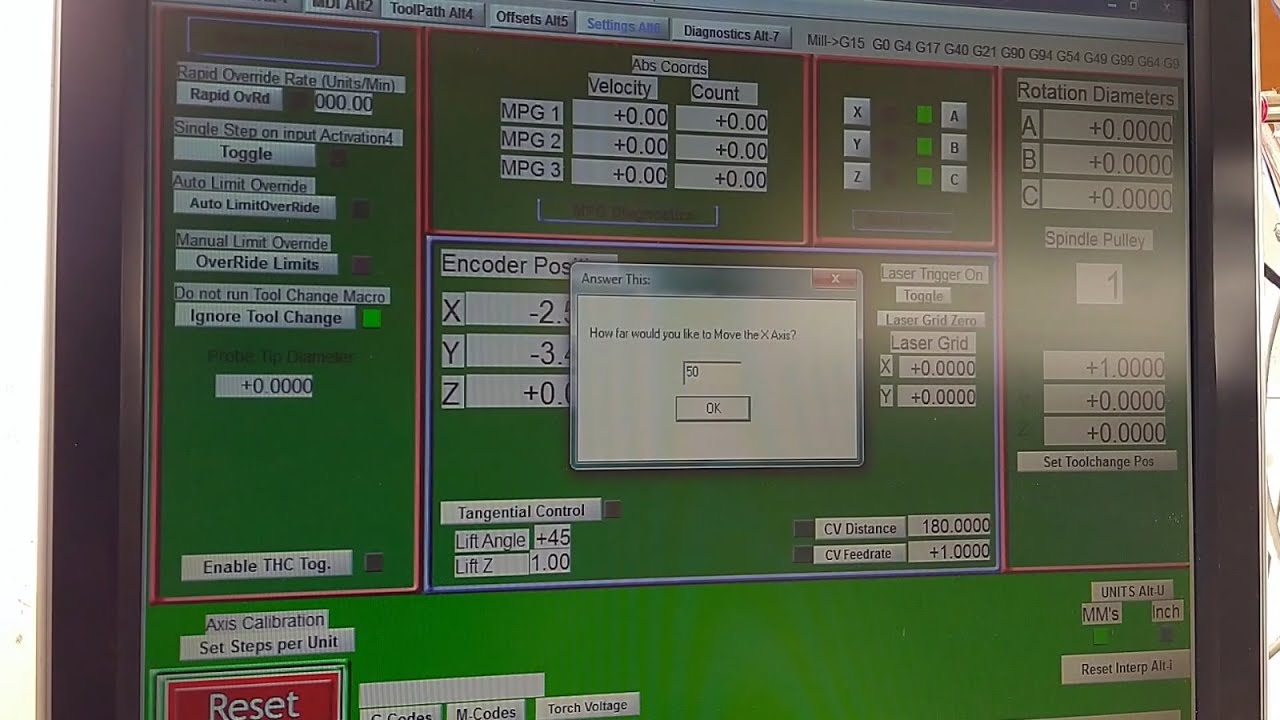 13 -  Mach3 Eksen Kalibrasyonu - CNC Router Step Motor Kalibrasyon - Mach3 Step Motor Kalibrasyonu
