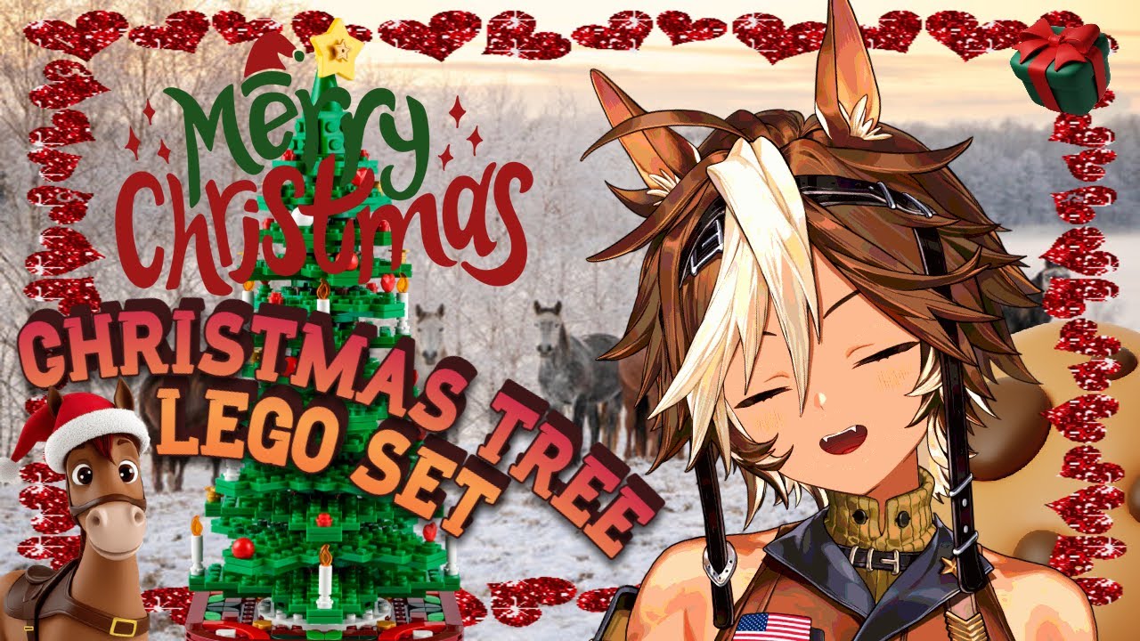 [HANDCAM] [LEGO CHRISTMAS TREE] the horse that saved christmas by building a fir tree || Tomoe Umari