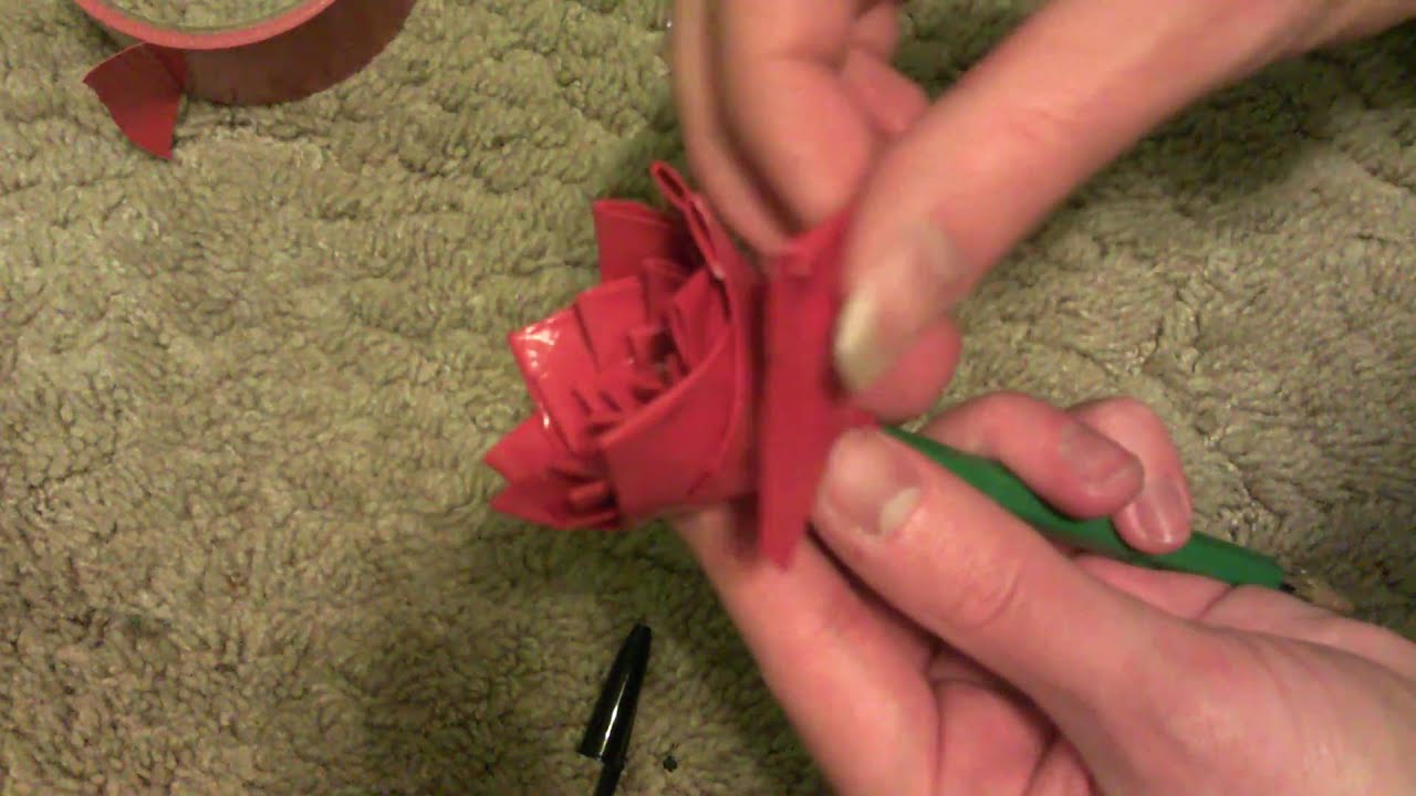 How To Make A Duct Tape Rose or Flower! HD!