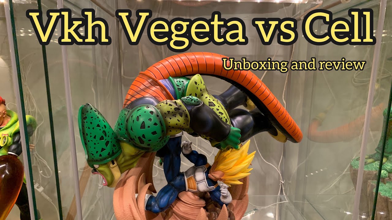 DBZ VKH Super Vegeta vs Semi-Perfect Cell v2 1/6 Statue Unboxing and Review