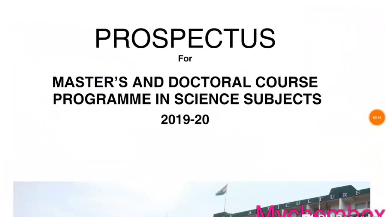 OUAT MSC in Basic sciences form 2019-20 is out  !!!