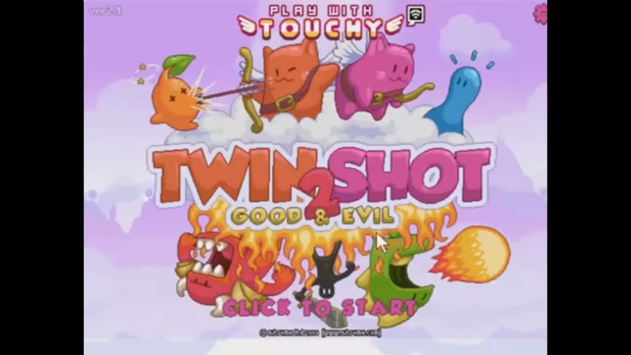 Twin Shot 2 (Nitrome.com) - Good Levels Full Gameplay Levels 1-50