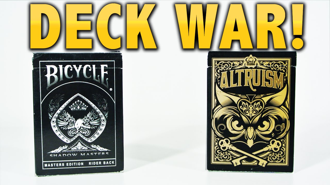 Deck War - Bicycle Shadow Masters VS Altruism Playing Cards [HD]