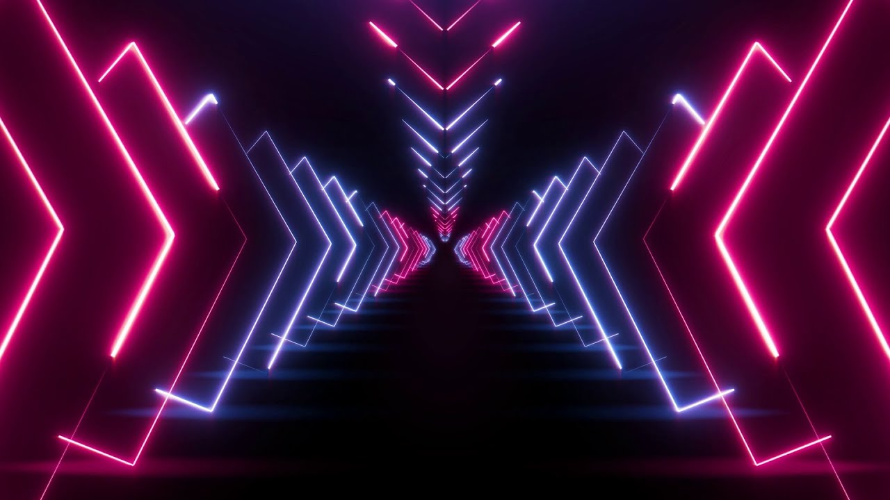 Neon Light Abstract Tunnel Seamless VJ loop | Screensaver Free Seamless Video