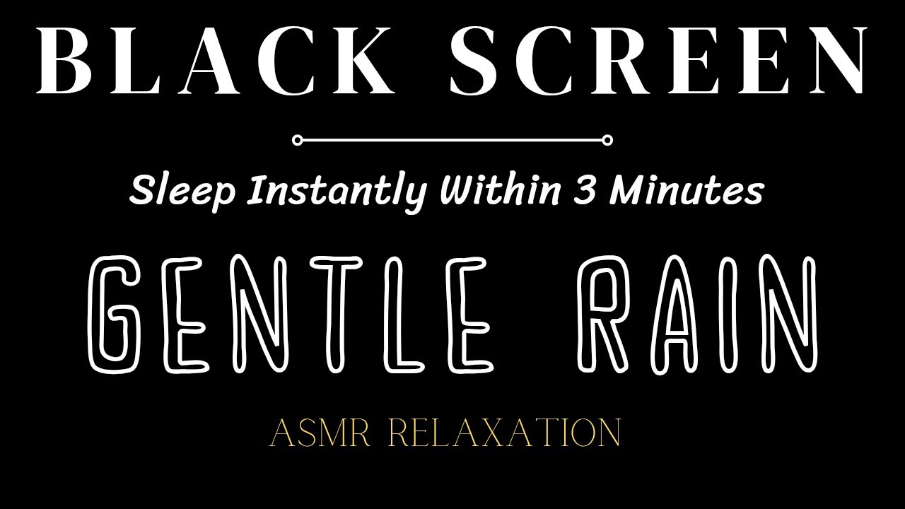 Black Screen Rain Sounds No Ads for Sleeping | Deep Sleep & Relaxation for Insomnia Relief #rain123