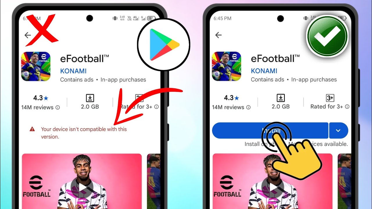 Perbaiki eFootball 2025 Tidak Kompatibel dengan Masalah Perangkat Anda | 100% Solusi Kerja