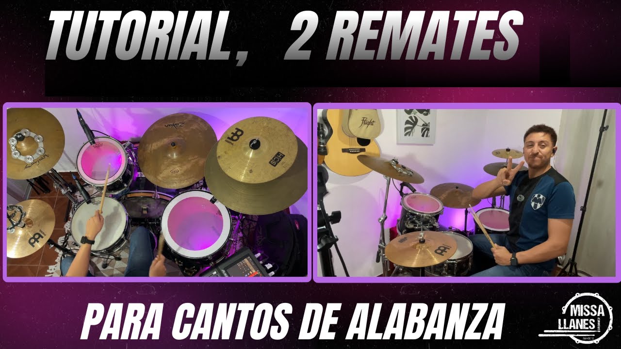 Tutorial 2 FILLS  de batería 🥁 para cantos de alabanza ✝️