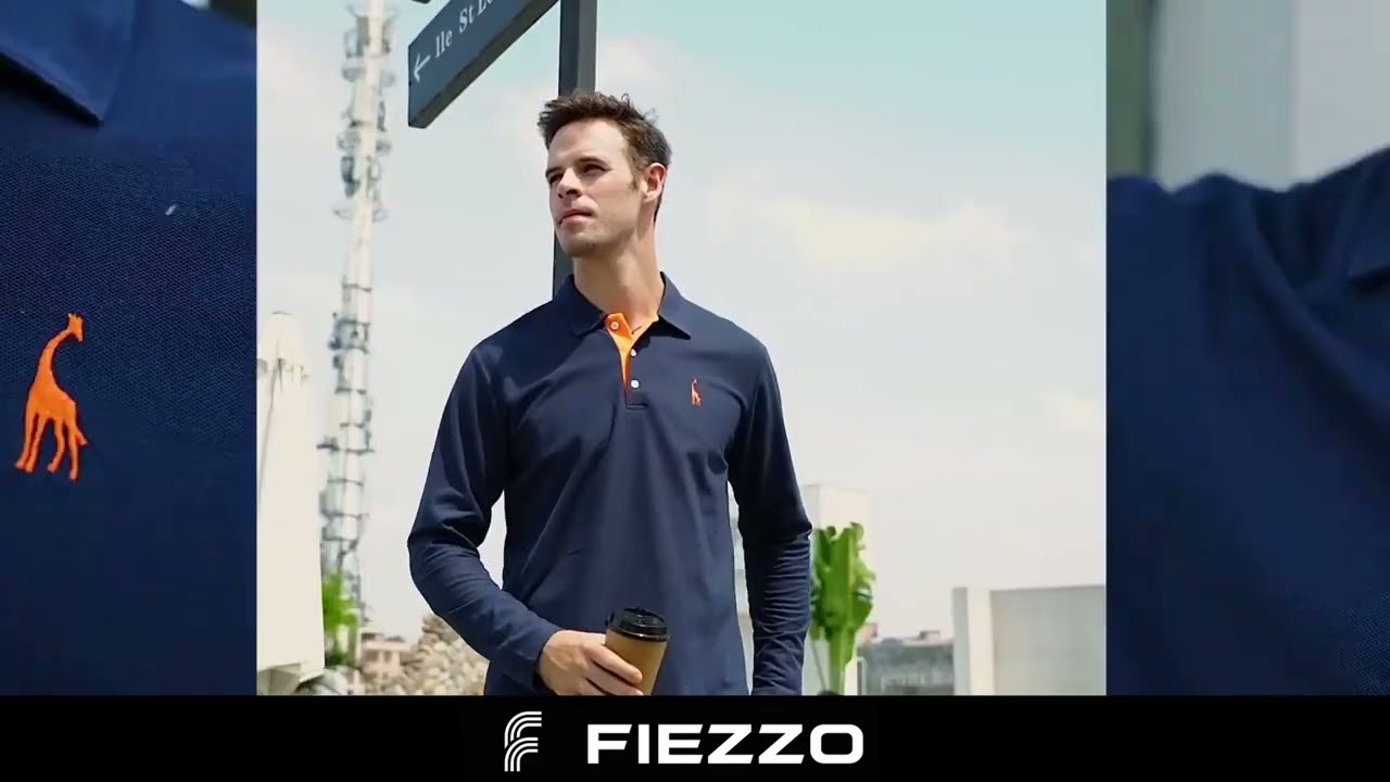 Camisa Polo Masculina Manga Longa - Fiezzo