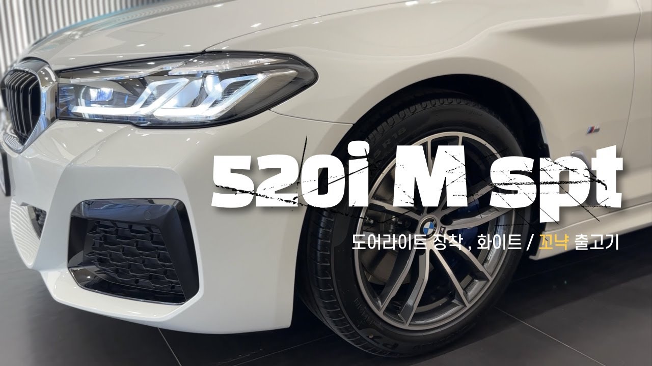 520i 엠스포츠 도어라이트 장착하고 출고했습니다 / BMW 520i M spt 안양출고기
