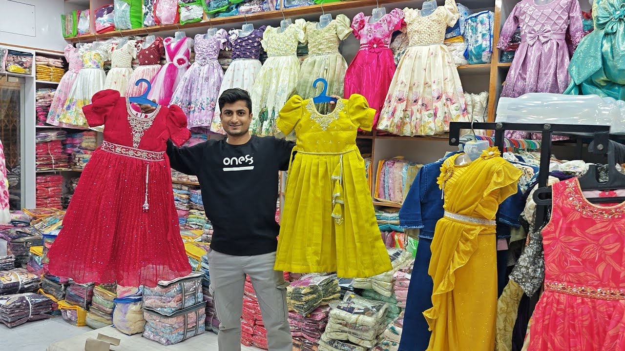 Chickpet Bangalore Kids Wholesale Shop 95Rs/Festival&Partywear Birthday Bombay Frocks,Choli/Shopping