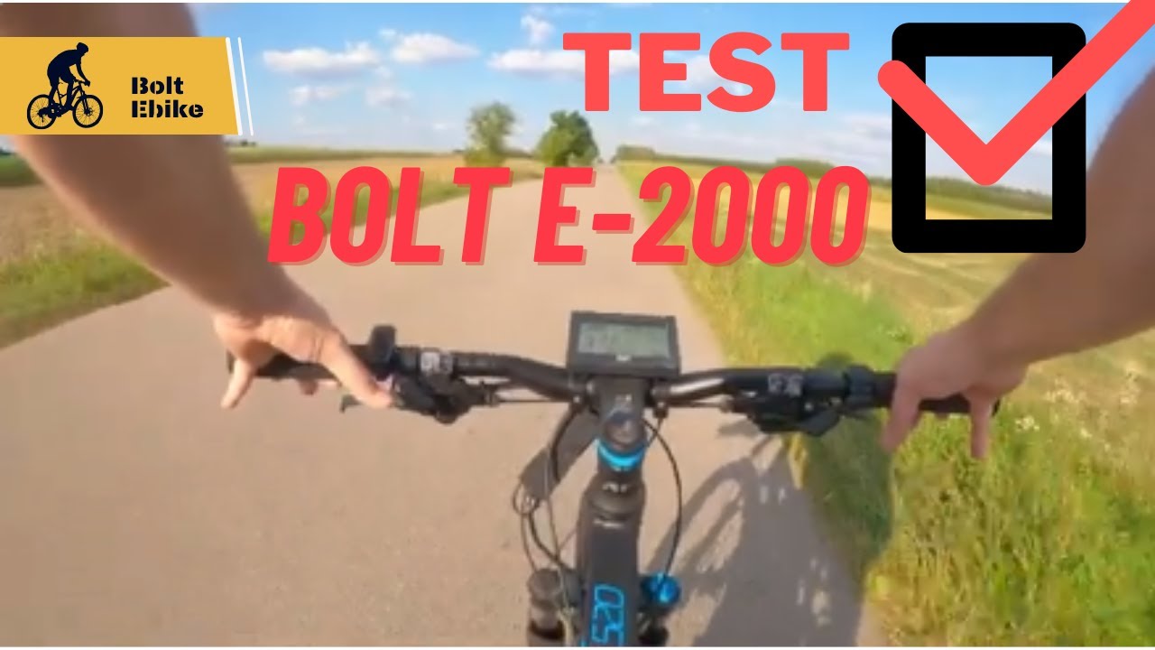 Test z jazdy na rowerze elektrycznym - zestaw do konwersji Bolt Ebike e-2000.
