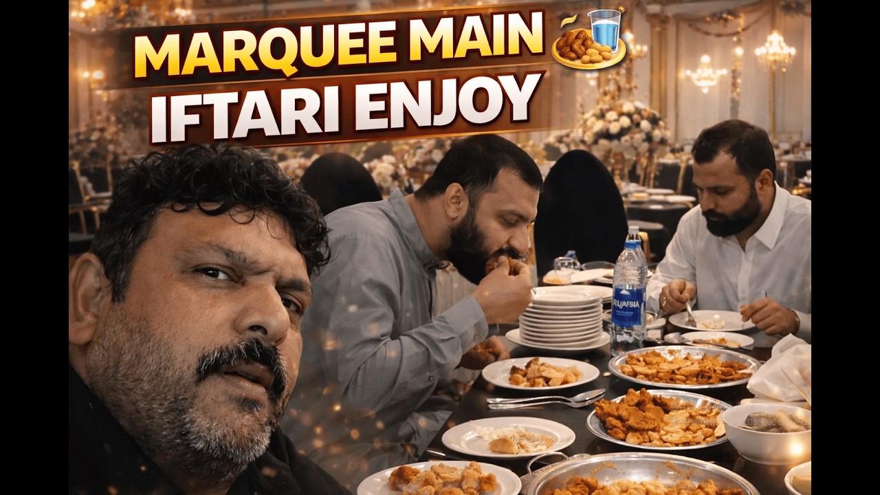 Marquee Mein Staff Ke Sath Iftari 🍽️ | Heritage Marquee Vlog | Waqar Bhai Vlogs