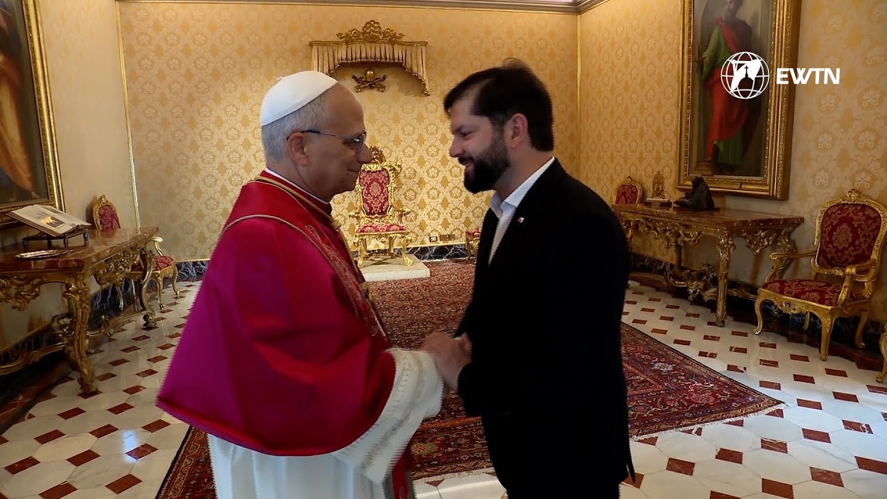 El Papa León XIV recibe en audiencia a Gabriel Boric, presidente de Chile