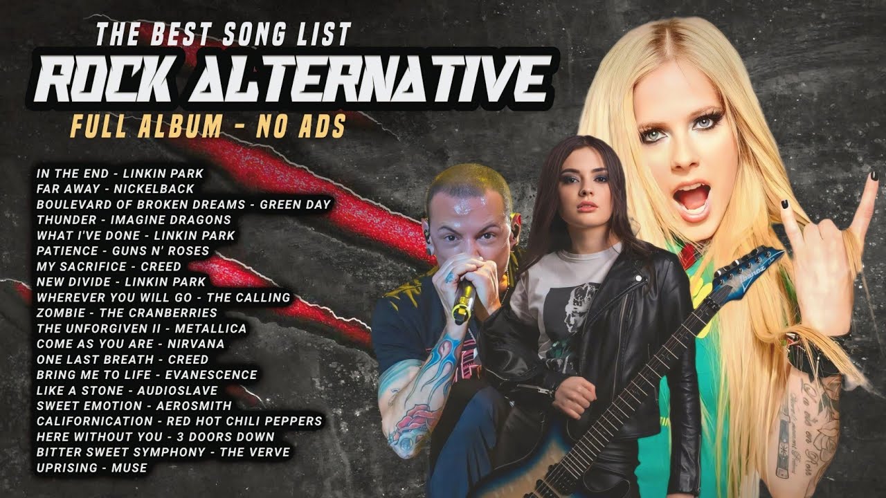 Alternative Rock Compilation | Linkin Park, Nickelback, Metallica, Creed | Full Album (No Ads)