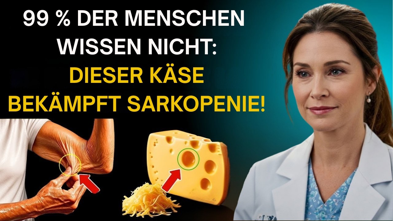 Über 60 Jahre alt?3 Käsesorten die Muskeln wieder aufbauen und Sarkopenie bekämpfen| Gesundheitsarzt