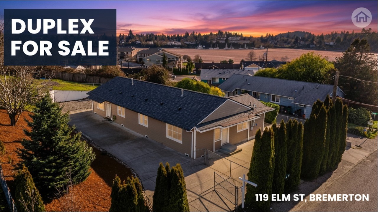 Bremerton Duplex For Sale! 119 Elm Street Bremerton, WA 98310