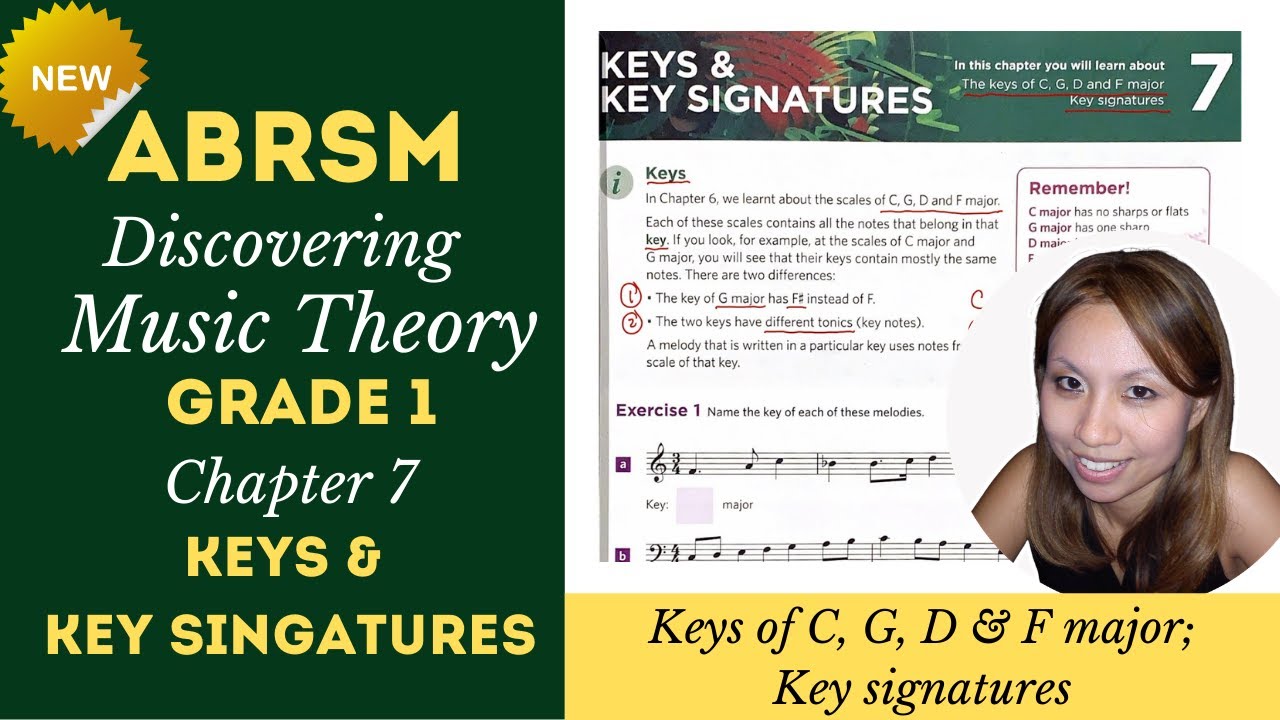 ABRSM Music Theory - 'Discovering Music Theory' Grade 1 Ch.7 'Key Signatures' Walkthrough Sample