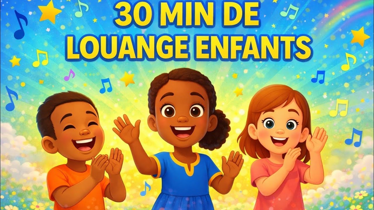  Compilation 30 minutes de louange pour enfants – Chants chrétiens