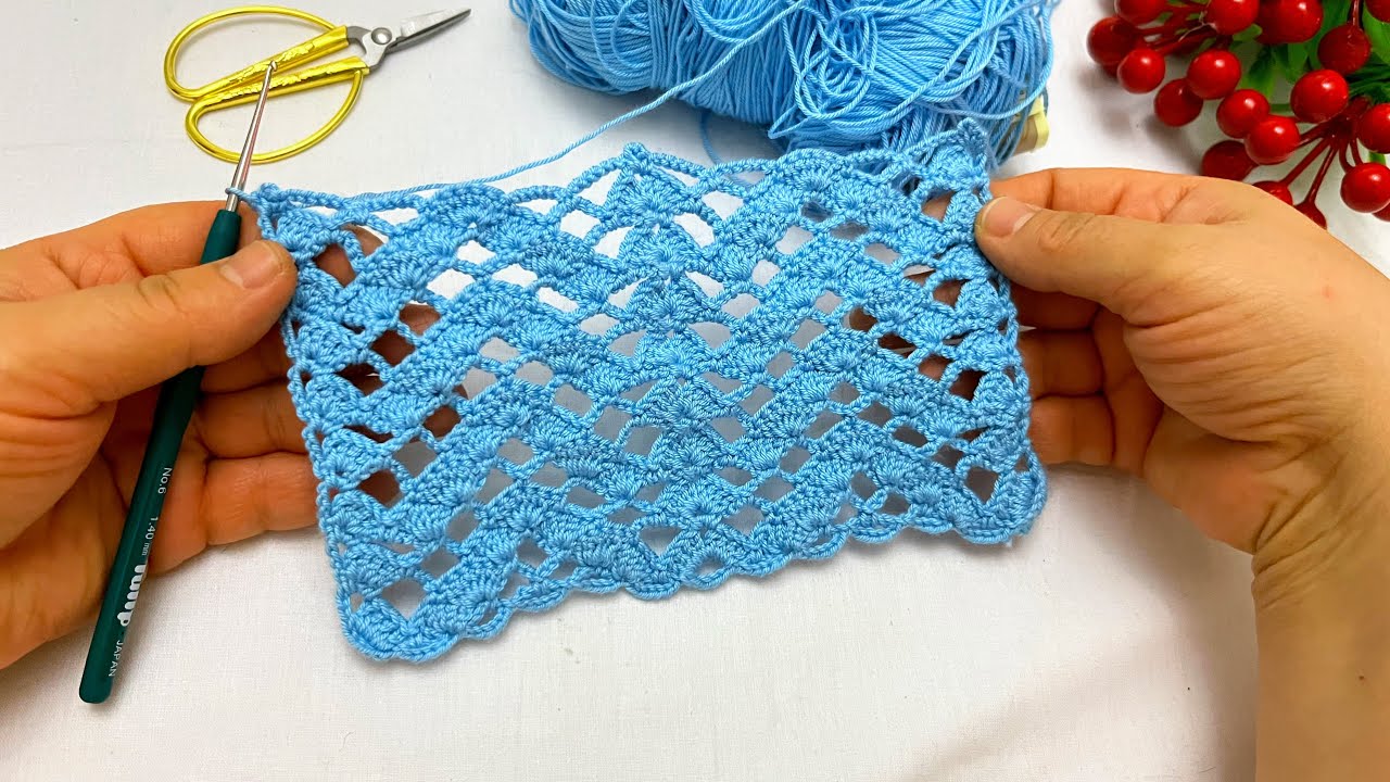 Easy Crochet Lace Pattern | Step by Step Tutorial