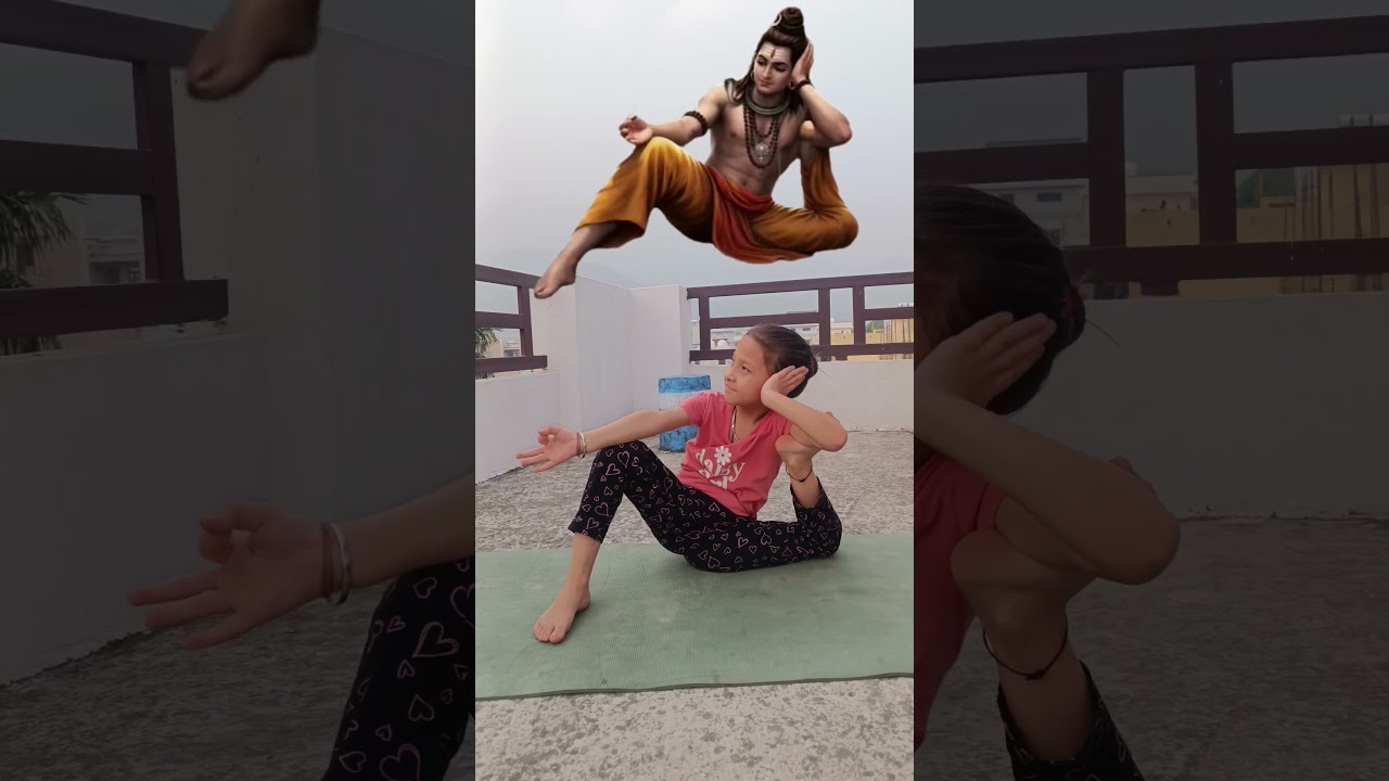 Yogi Dandasana | advance yogasana | shiva pose 🙏 #shorts #shivapose #yoga #yogashorts #trending