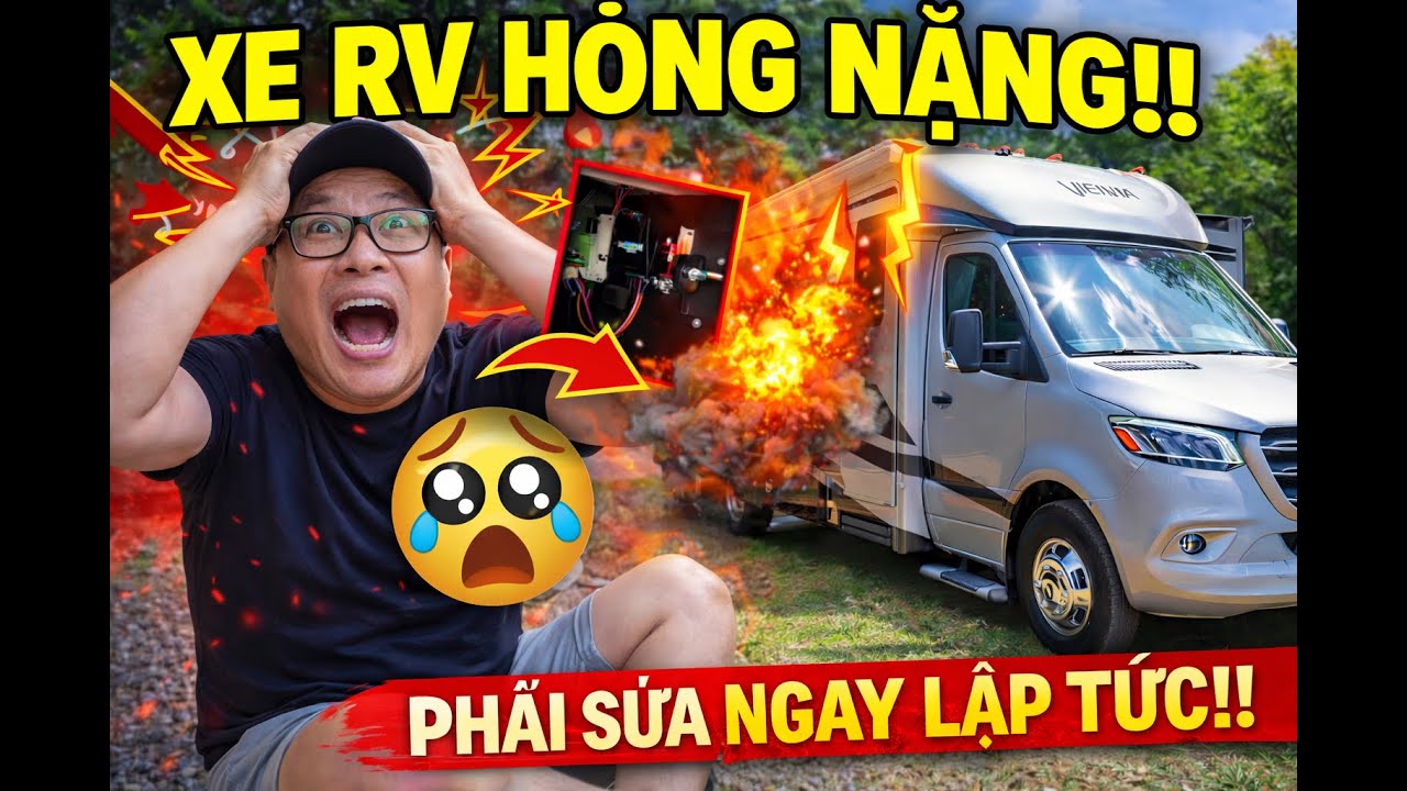 KHÔNG ĐIỆN, KHÔNG ĐI ĐƯỢC! CỨU XE RV GIỮA HÀNH TRÌNH #haidualangthang