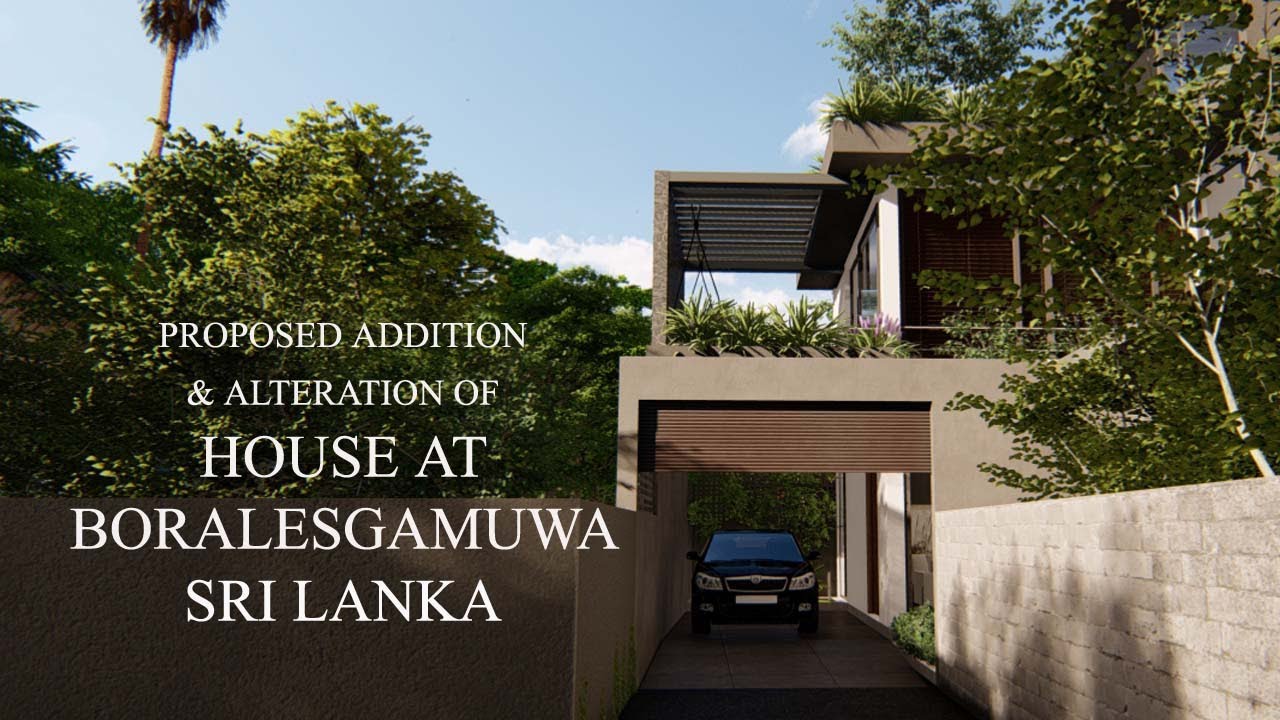 6.5 perch land - Proposed House @ Boralesgamuwa, Sri Lanka. (3 Bed room house)