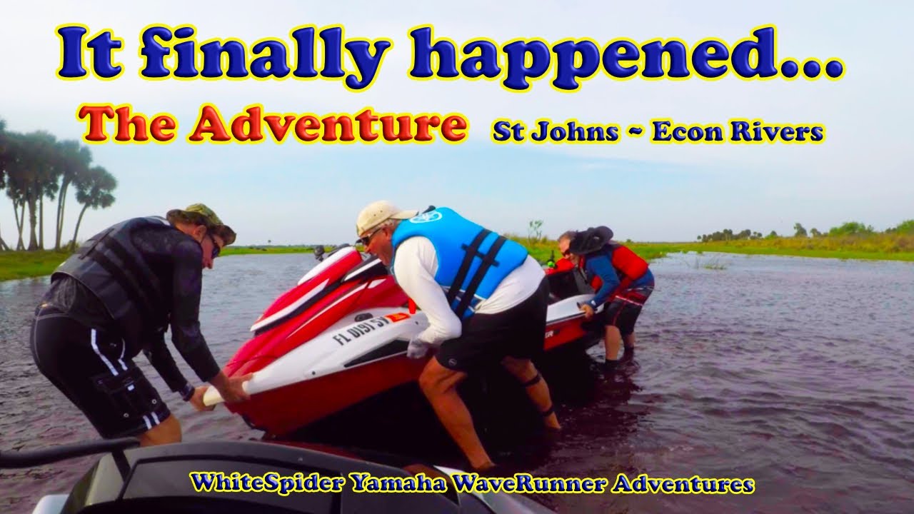 Bucket List Adventure Jet Skiing - St Johns River and Econ Rivers - Lone Cabbage to Jolly Rogers -