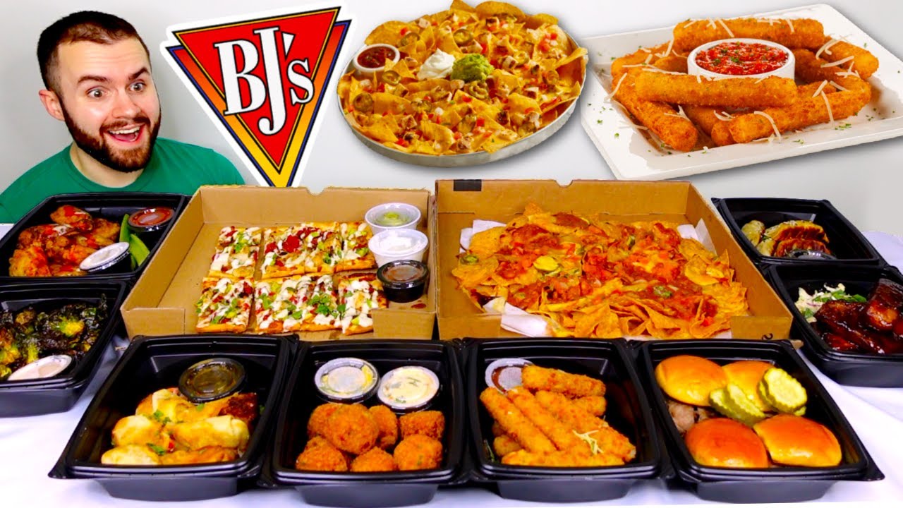 Trying BJ's Brewhouse APPETIZERS MENU for the FIRST TIME! Full Menu Review!