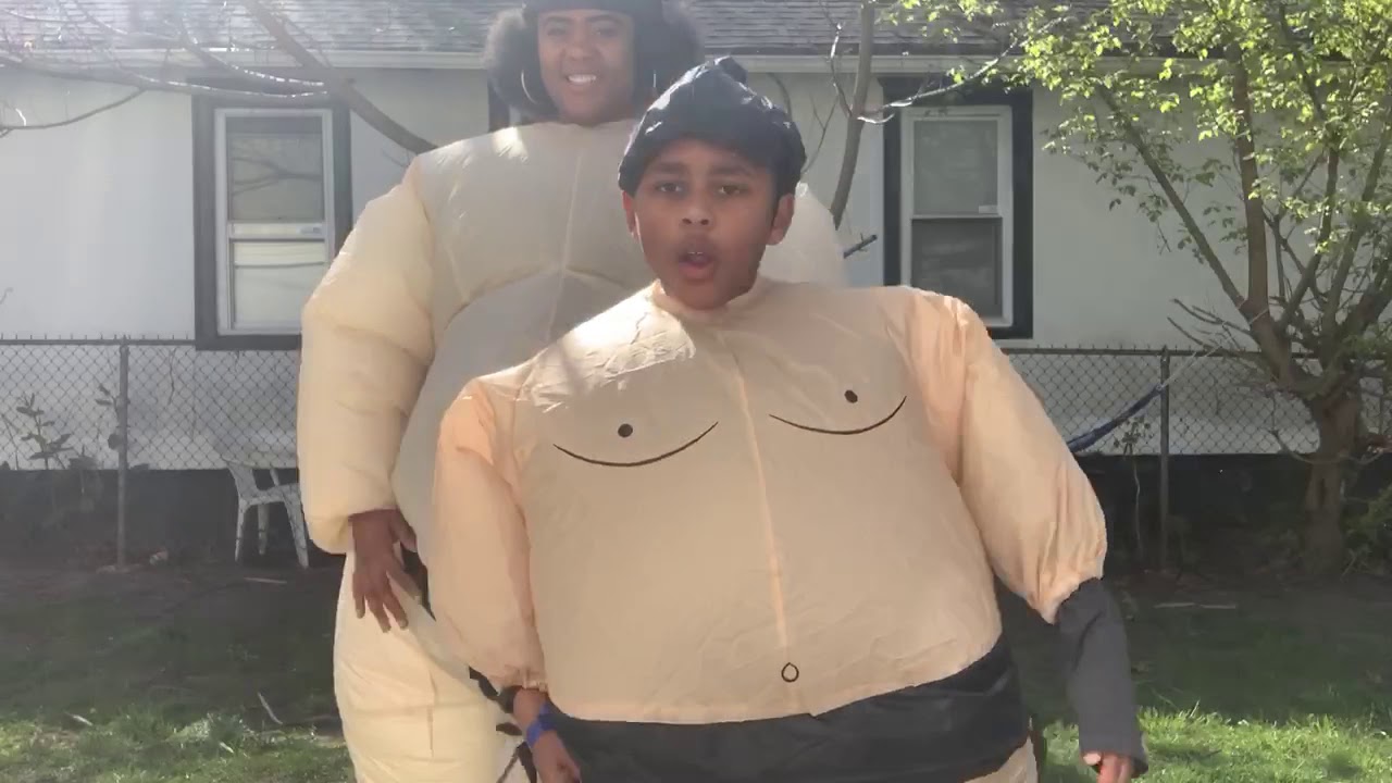 Fun With Our Inflatable Sumo Wrestler Suits!