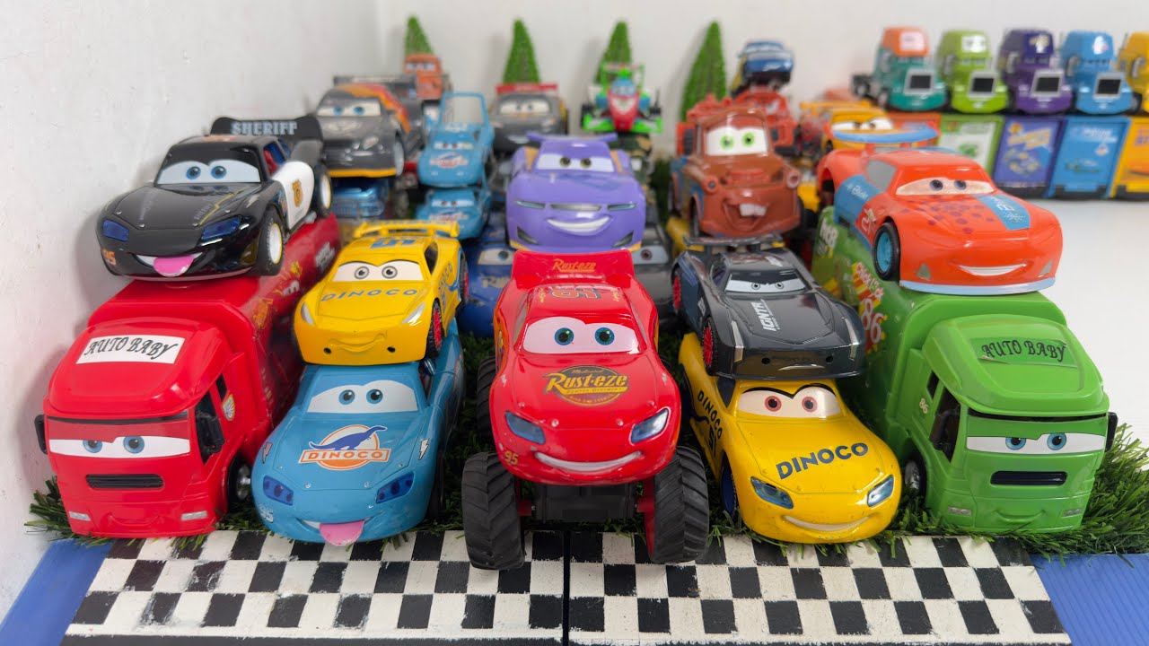 Disney Pixar Cars Unboxing Review | Full Lightning McQueen, Tow Mater, Doc Hudson, Sally, Mack