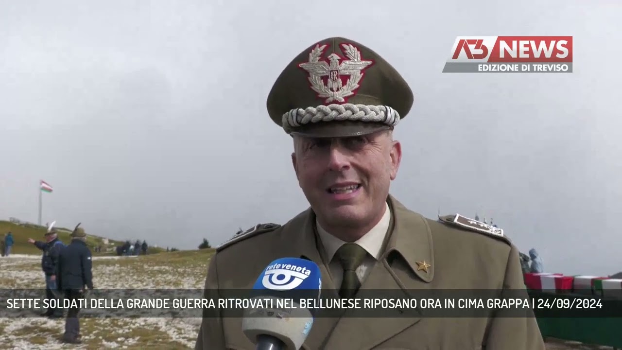 SETTE SOLDATI DELLA GRANDE GUERRA RITROVATI NEL BELLUNESE RIPOSANO ORA IN CIMA GRAPPA | 24/09/2024