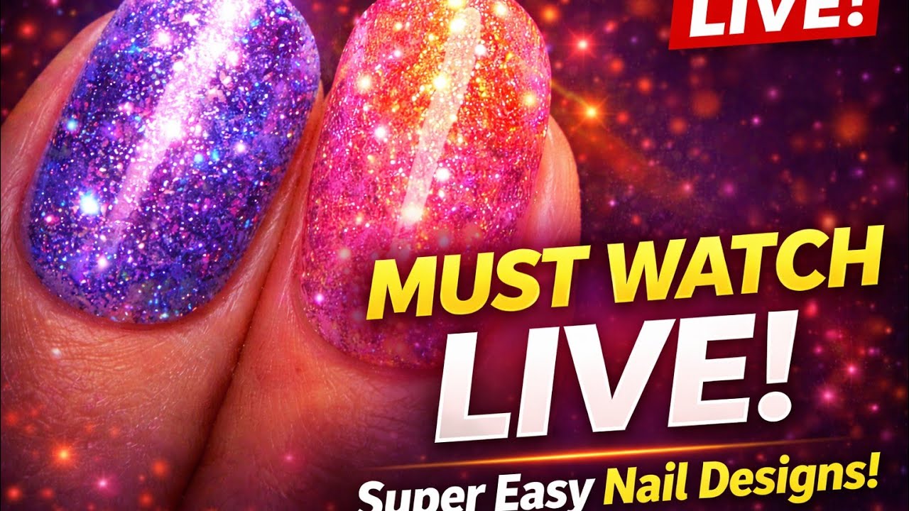 LIVE Nail Art Tutorial 💅 | Super Easy Designs for Beginners (Screencast)