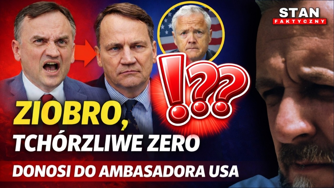 DONOS DO AMBASADY USA ⁉️ Zero-Ziobro wzywa ambasadora USA przeciw Sikorskiemu ‼️