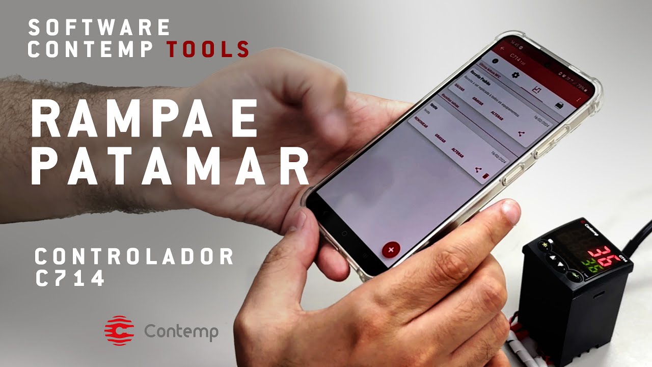 Configurando o Controlador C714 Com APP Contemp Tools (NFC).