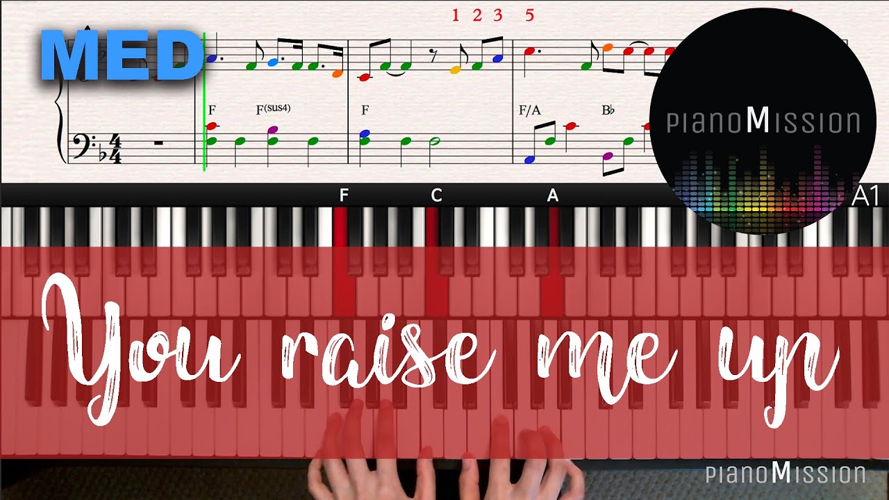 [Real Piano Tutorial] YOU RAISE ME UP with Follow-Up Tutorial