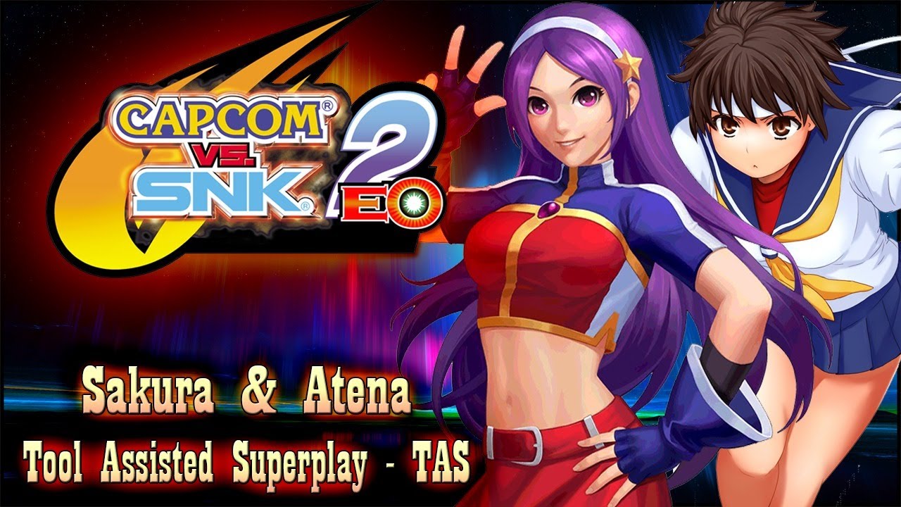 【TAS】CAPCOM VS SNK 2 - STUDENTS TEAM - ATHENA & SAKURA