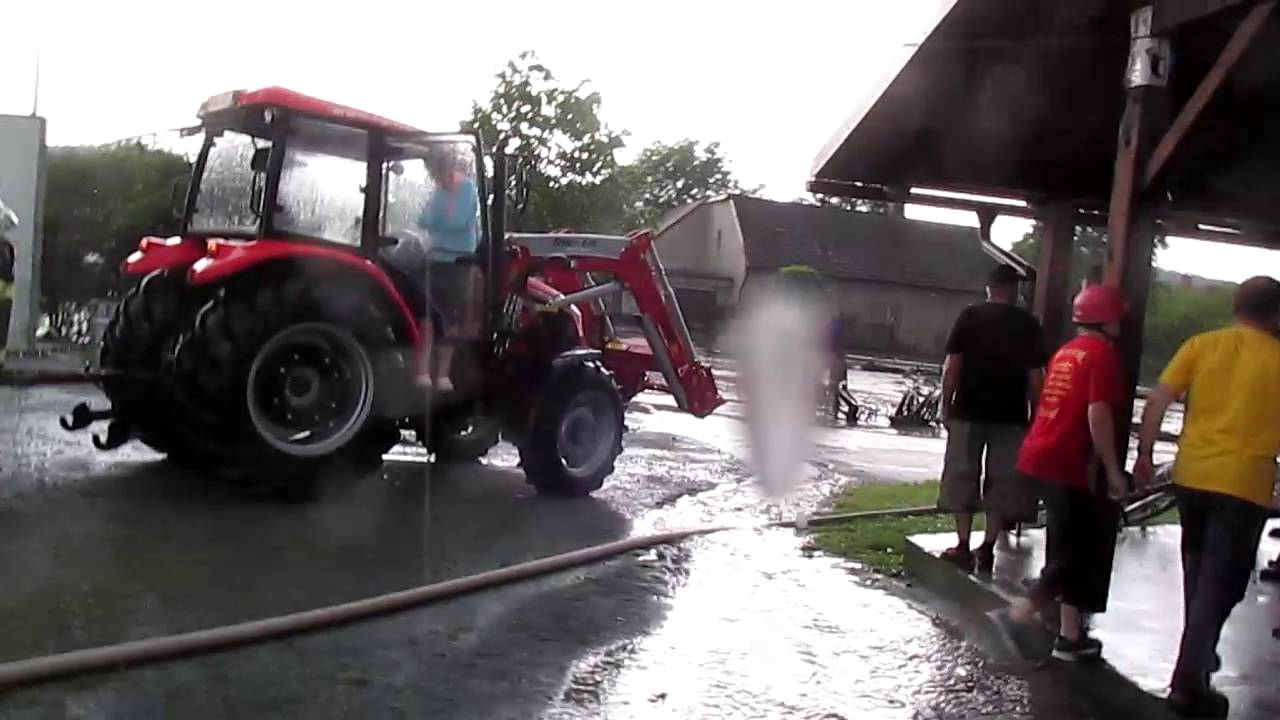 Jílovice 28.5.2016 blesková povodeň - hasičská soutěž Plamen