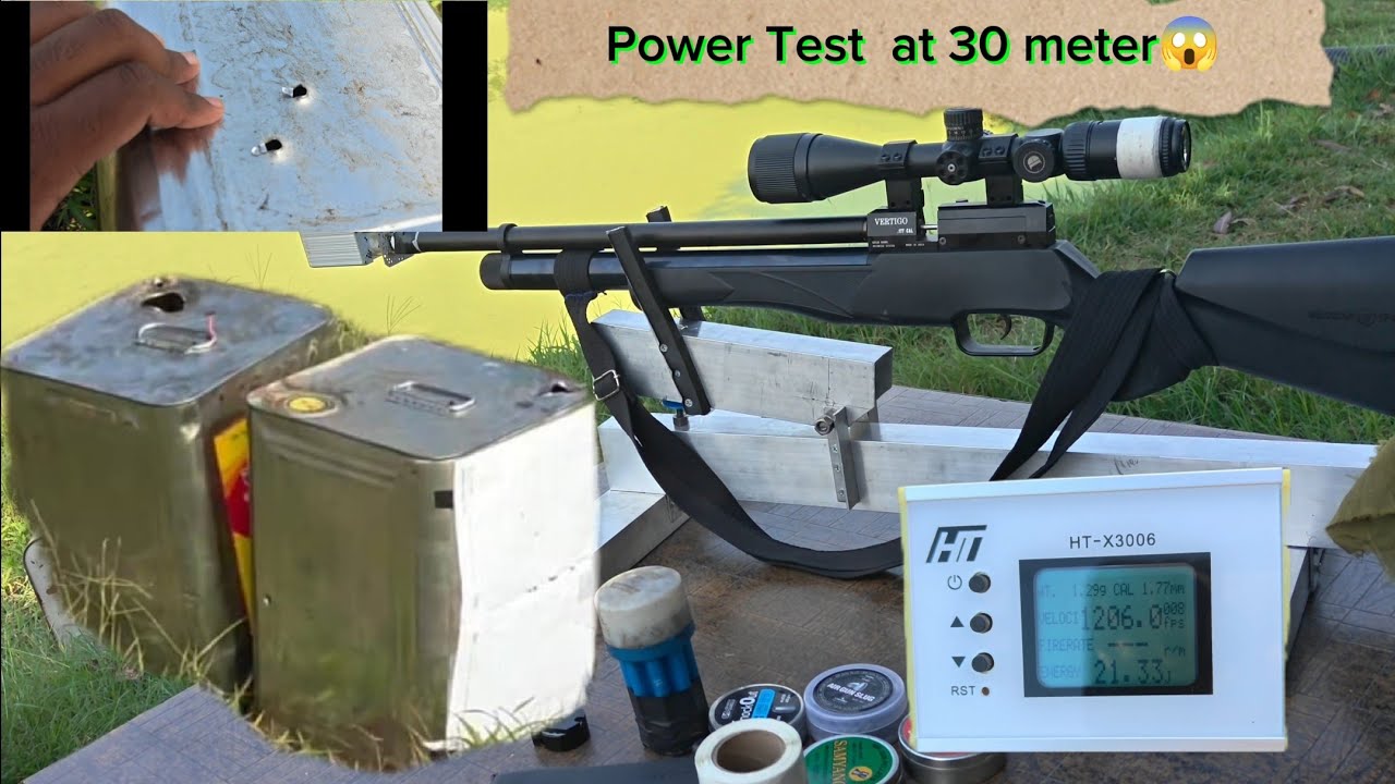 Power and Penetration Test at 30 Meters // Vertigo Airgunner // #sharpshooter