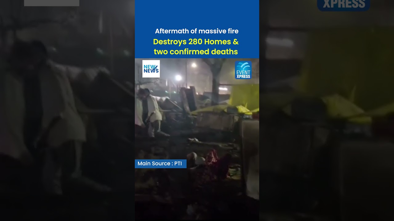 Massive Fire in Lucknow Destroys 200 Homes | Panic in Vikas Nagar